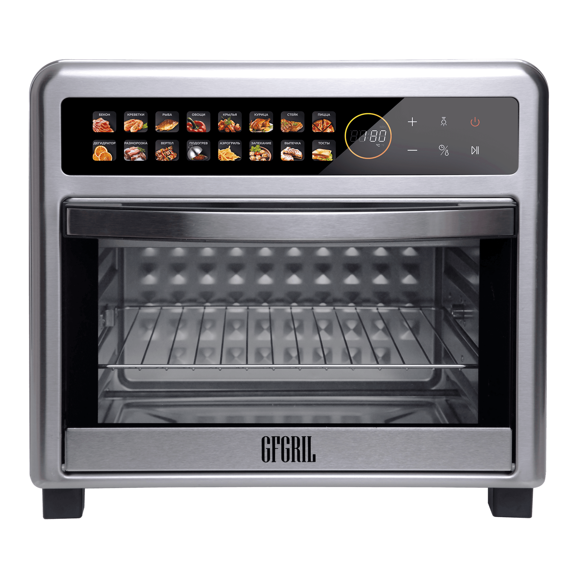Мини-печь аэрогриль GFGRIL GFAO-800-silver - изображение 7