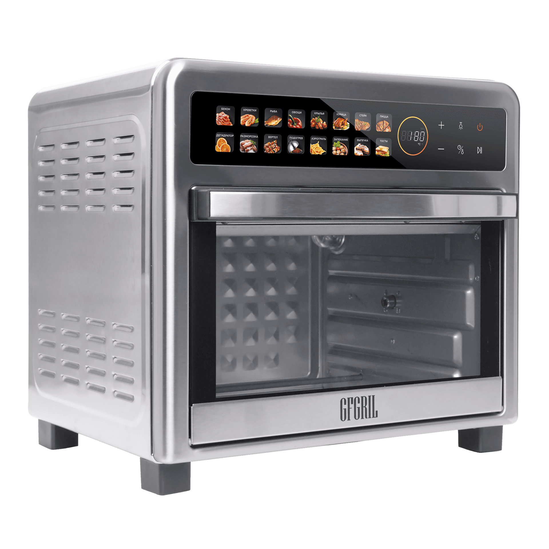 Мини-печь аэрогриль GFGRIL GFAO-800-silver - изображение 5